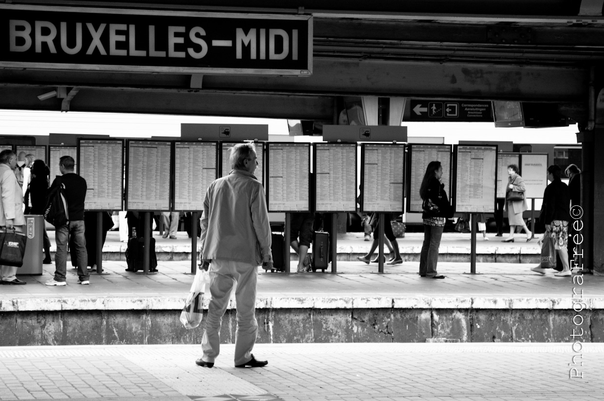 Bruxelles, one of the train stations